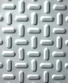 Straight line metal sheet embossing pattern