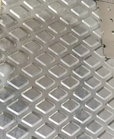 Diamond Grid metal sheet embossing pattern
