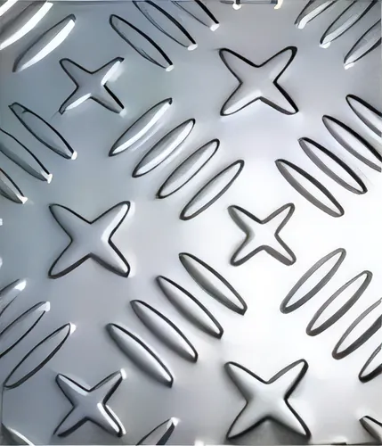 Willow leaf D metal sheet embossing pattern