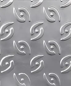 Phoenix eye metal sheet embossing pattern